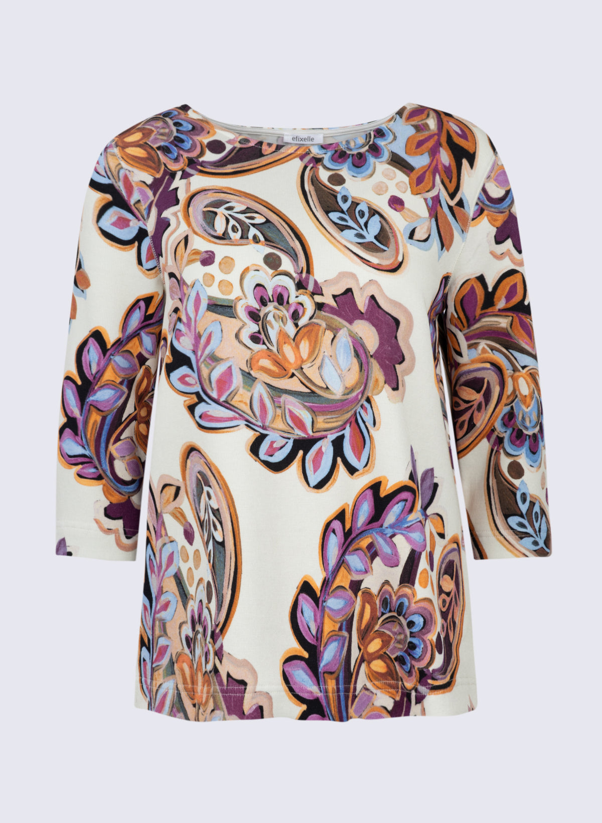 U-Boot Shirt mit Paisley-Print