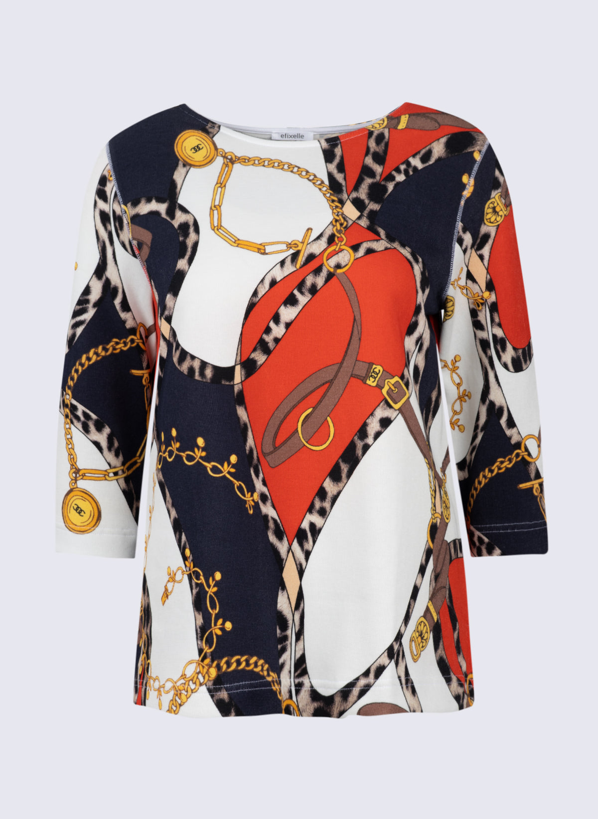 U-Boot Shirt mit Ketten-Print
