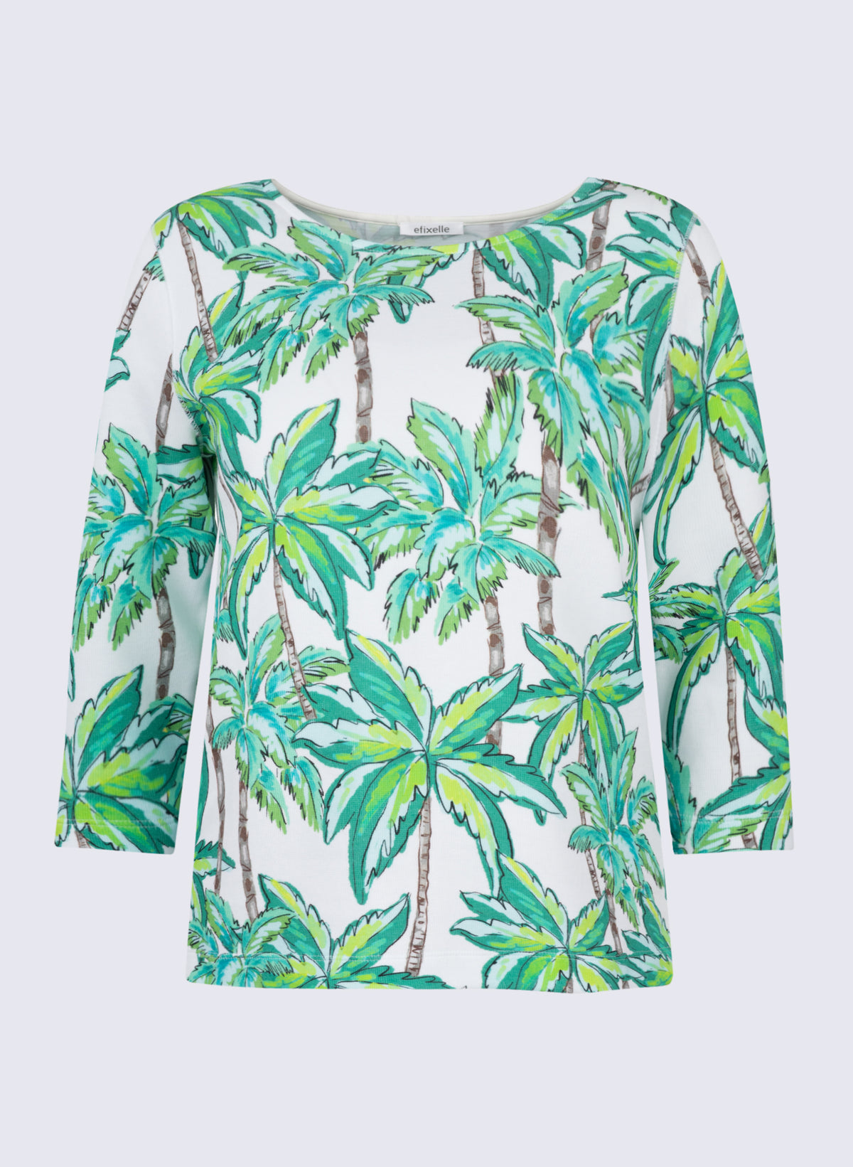 U-Boot-Shirt mit Palmen-Print