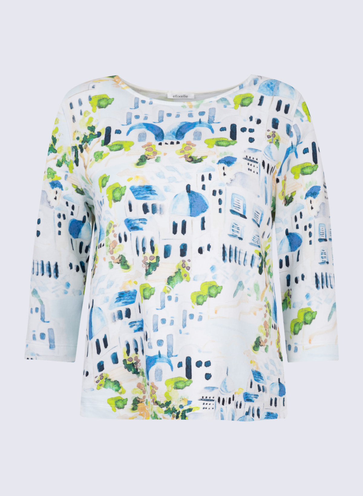 U-Boot-Shirt mit Inselstadt-Print