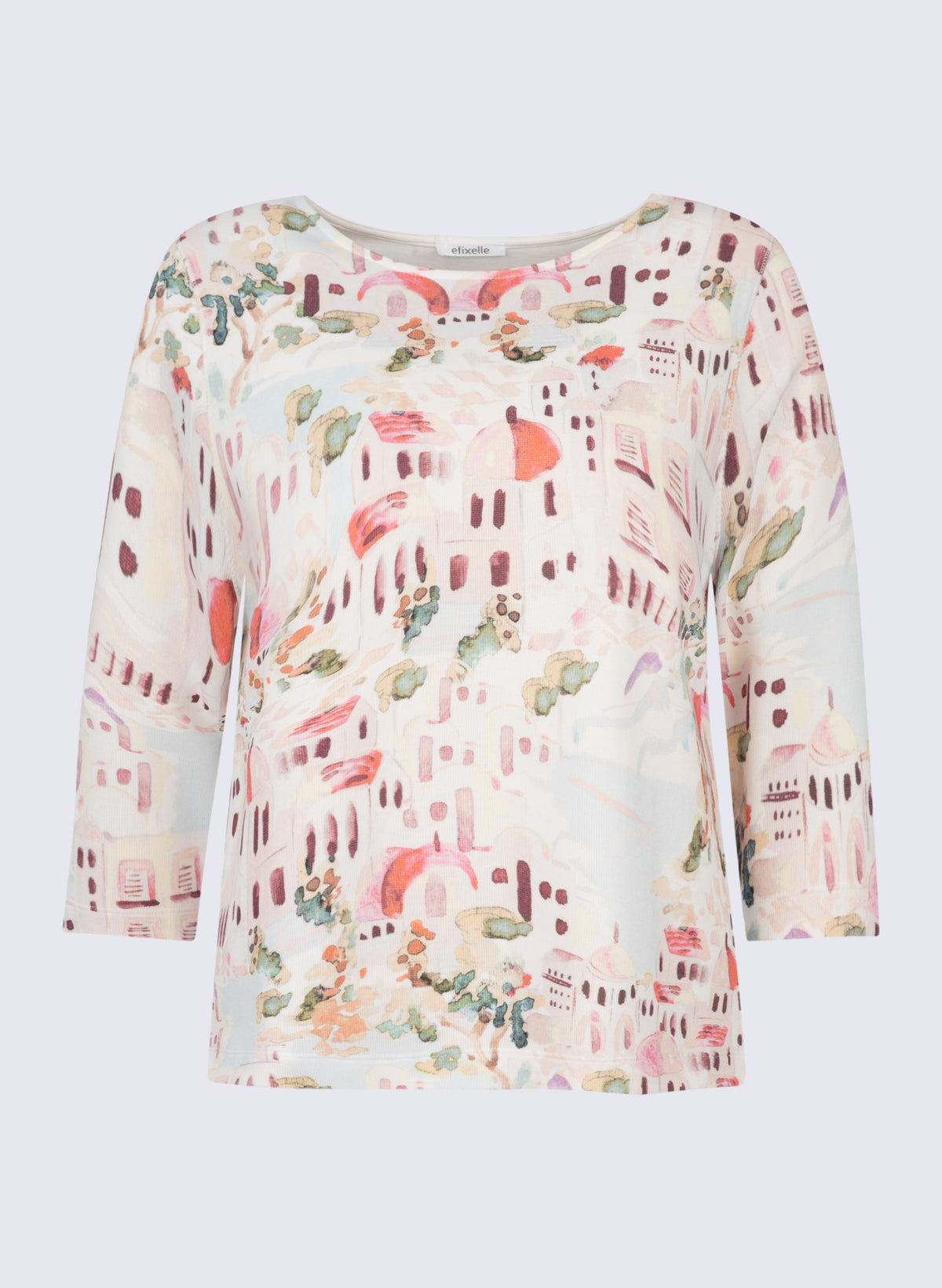 U-Boot-Shirt mit Inselstadt-Print