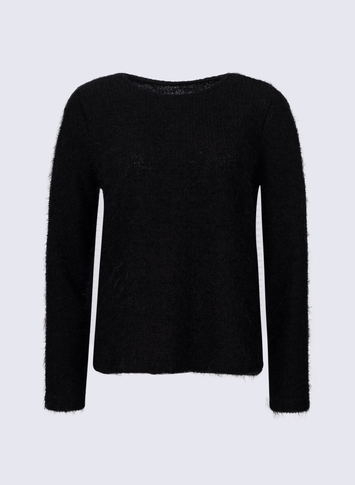 Flauschiges Rundhals-Longsleeve