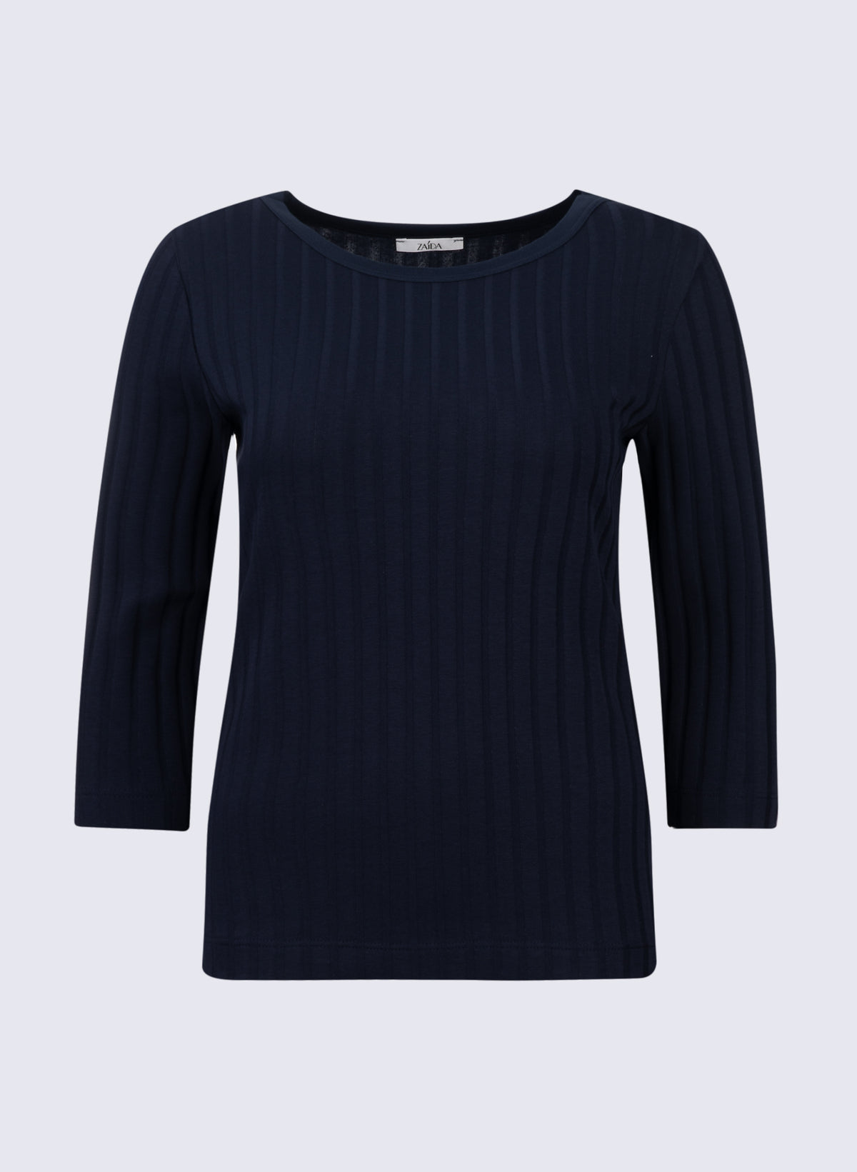 U-Boot-Shirt mit breiter Rippenoptik